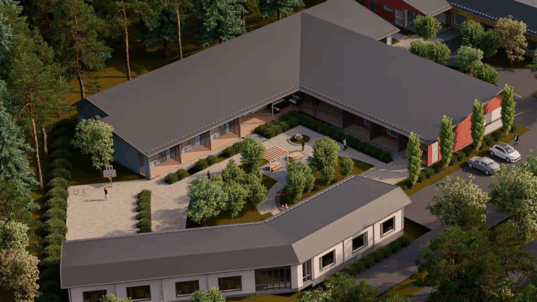 Useampi rivitalo samalla tontilla.