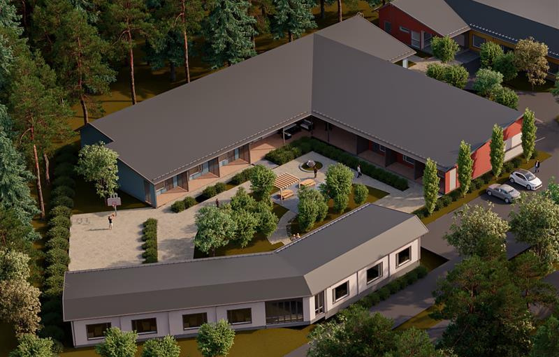 Useampi rivitalo samalla tontilla.